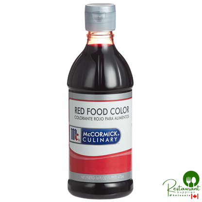 McCormick Culinary 16 fl. oz. Red Food Color - 6/Case