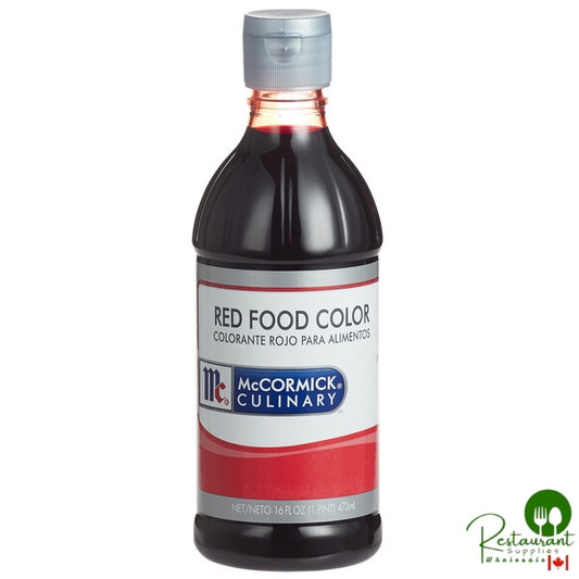 McCormick Culinary 16 fl. oz. Red Food Color - 6/Case