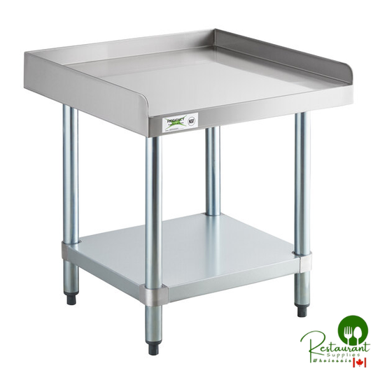 24" x 24" 16-Gauge Stainless Steel Equipment Stand with Galvanized Undershelf By Prime