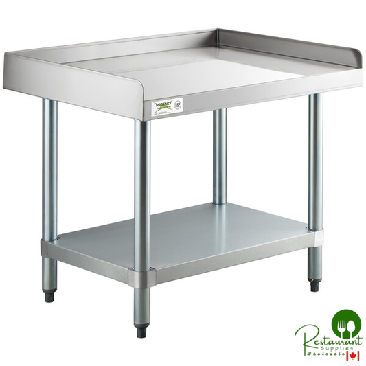 24" x 30" 16-Gauge Stainless Steel Equipment Stand with Galvanized Undershelf By Prime
