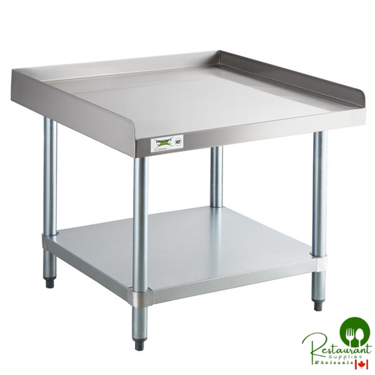 30" x 30" 16-Gauge Stainless Steel Equipment Stand with Galvanized Undershelf By Prime