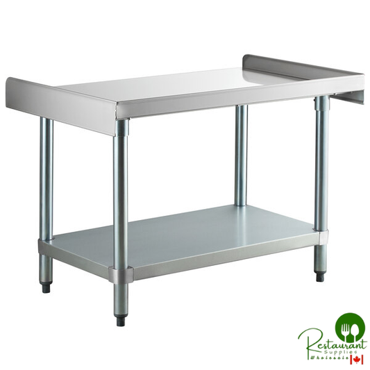 24" x 36" 16-Gauge Stainless Steel Equipment Stand with Galvanized Undershelf By Prime