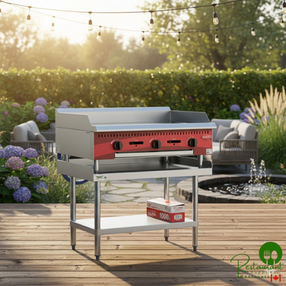 24" x 36" 16-Gauge Stainless Steel Equipment Stand with Galvanized Undershelf By Prime