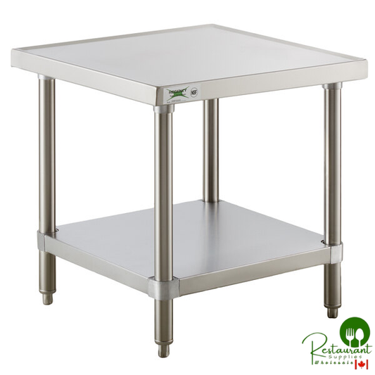 24" x 24" 16-Gauge Stainless Steel Mixer Table with Undershelf By Prime
