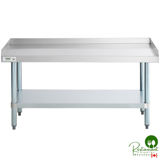 24" x 48" 16-Gauge Stainless Steel Equipment Stand with Galvanized Undershelf By Prime