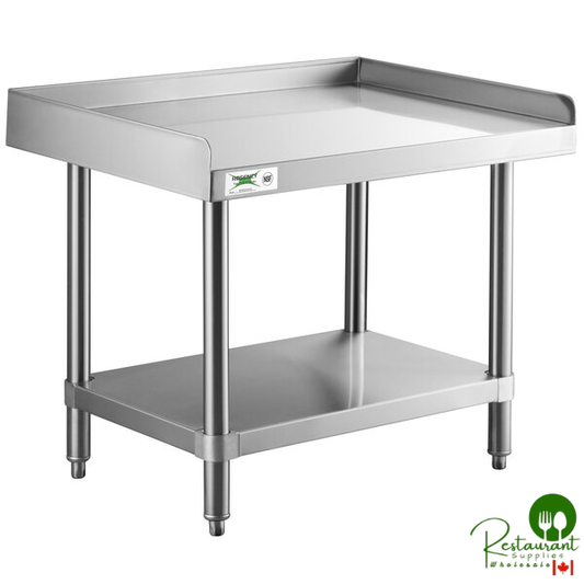 24" x 30" 16-Gauge Stainless Steel Equipment Stand With Undershelf By Prime