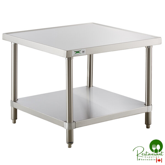 30" x 30" 16-Gauge Stainless Steel Mixer Table with Undershelf By Prime