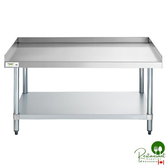 30" x 48" 16-Gauge Stainless Steel Equipment Stand with Galvanized Undershelf By Prime