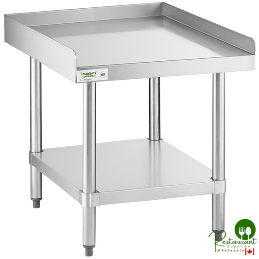 30" x 24" 16-Gauge Stainless Steel Equipment Stand with Undershelf By Prime