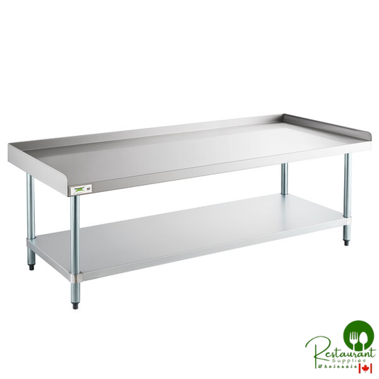 30" x 72" 16-Gauge Stainless Steel Equipment Stand with Galvanized Undershelf By Prime