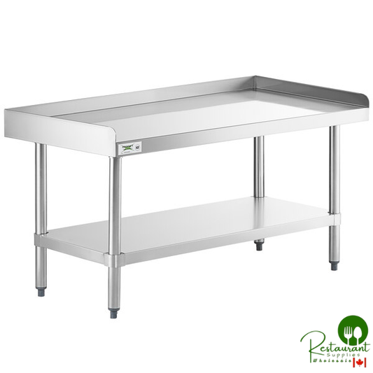 24" x 48" 16-Gauge Stainless Steel Equipment Stand With Undershelf By Prime