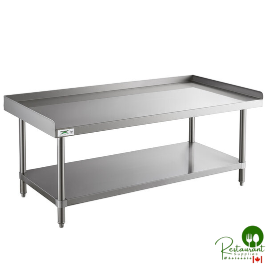 30" x 60" 16-Gauge Stainless Steel Equipment Stand with Undershelf By Prime