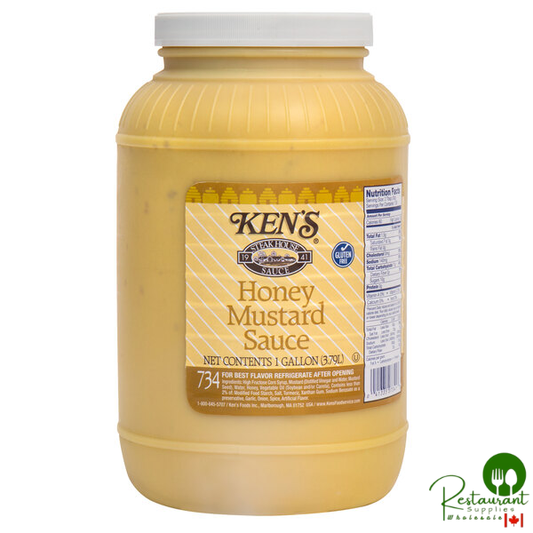 Ken's Foods 1 Gallon Honey Mustard Sauce - 4/Case