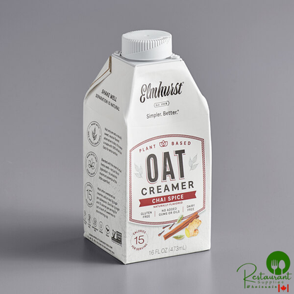 Elmhurst 16 fl. oz. Chai Spice Oat Creamer - 6/Case