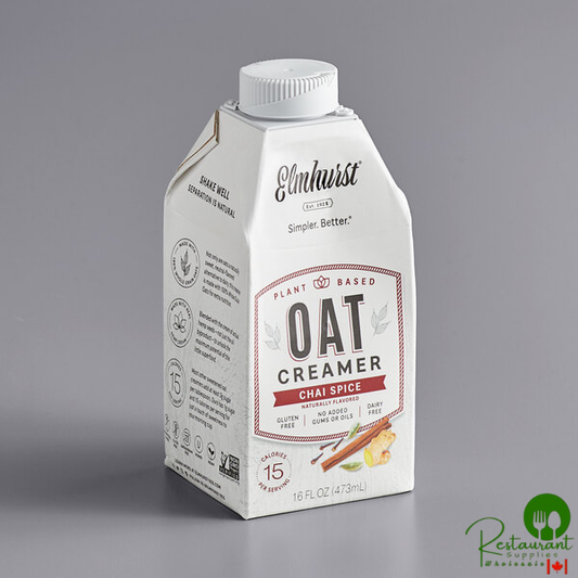 Elmhurst 16 fl. oz. Chai Spice Oat Creamer - 6/Case