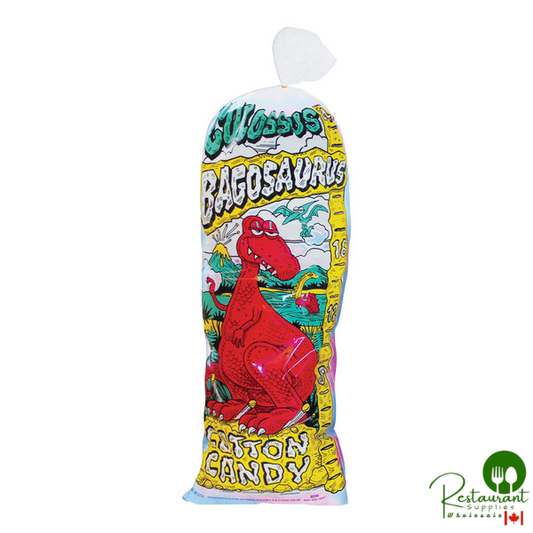 12" x 33" Cotton Candy Bag with "Colossus Bagosaurus" Design - 250/Case