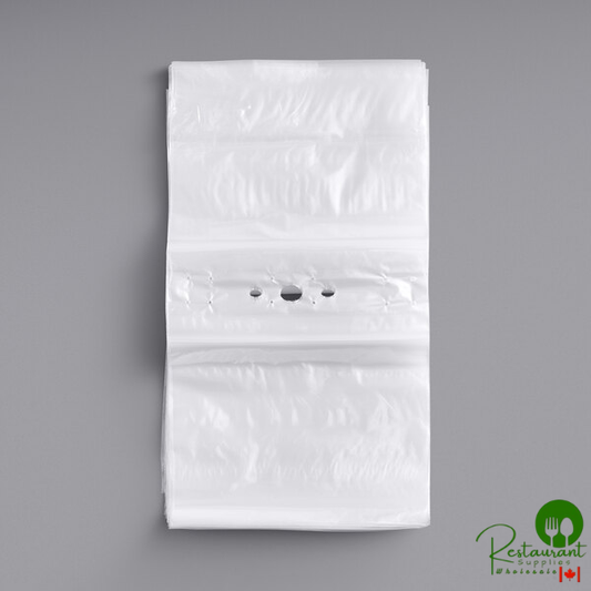 LK Packaging 10 1/2" x 8" Unprinted Plastic Deli Saddle Bag with Seal Top - 1,000/Case