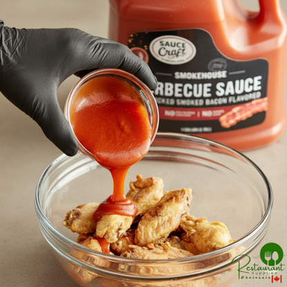 Sauce Craft Applewood Smoked Bacon BBQ Sauce 1 Gallon - 2/Case