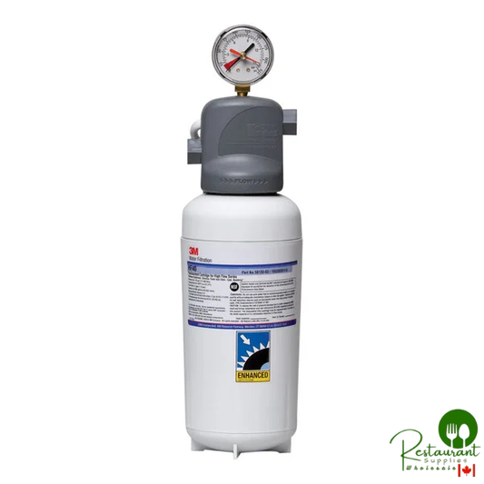 3M Water Filtration Products BEV140 Single Cartridge Cold Beverage Water Filtration System - .2 Micron Rating and 2.1 GPM
