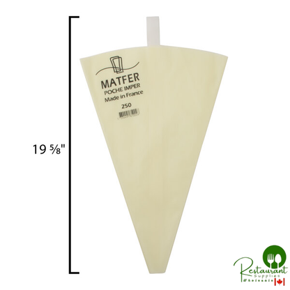 Matfer Bourgeat 161007 Imper 19 5/8" Nylon Pastry Bag - 10/Pack