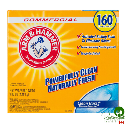Arm & Hammer® 9.86 lb. Clean Burst HE Powder Laundry Detergent - 3/Case