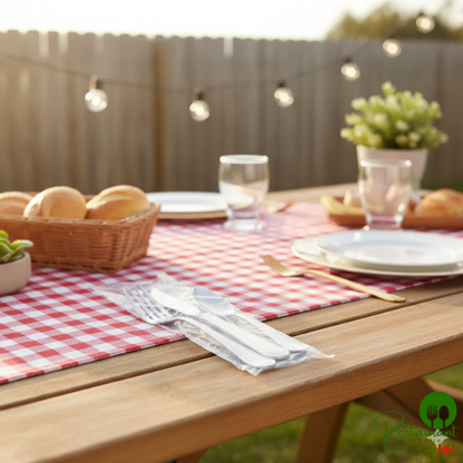 Inteplast Group PB10 3 1/2" x 10" Disposable Plastic Silverware Bag - 2,000/Case