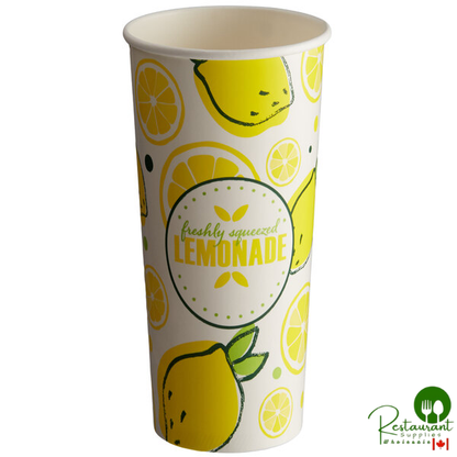 32 oz. Poly Paper Lemonade Cup By Prime - 500/Case