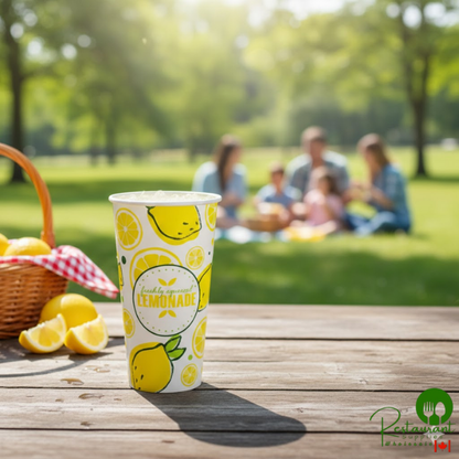 32 oz. Poly Paper Lemonade Cup By Prime - 500/Case