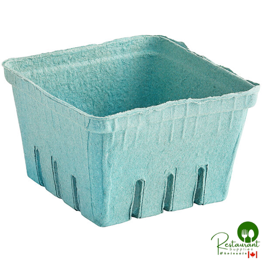 1 Qt. Green Molded Pulp Berry / Produce Basket - 250/Case