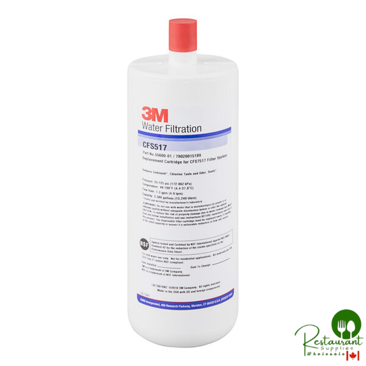 3M Water Filtration Products 5560009 12 7/8" Replacement Sediment, Chlorine Taste and Odor Reduction Cartridge with Scale Inhibition - 5 Micron and 1.3 GPM