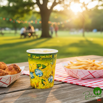 16 oz. Squat "Lemonade Ice" Paper Cup - 1,000/Case