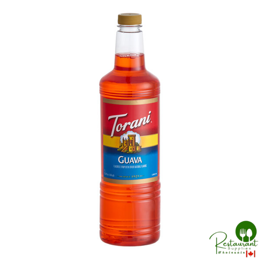 Torani Guava Flavoring / Fruit Syrup Plastic Bottle 1 Liter - 6/Case