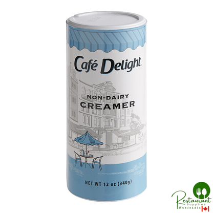 Cafe Delight 12 oz. Non-Dairy Powdered Creamer Canister - 24/Case