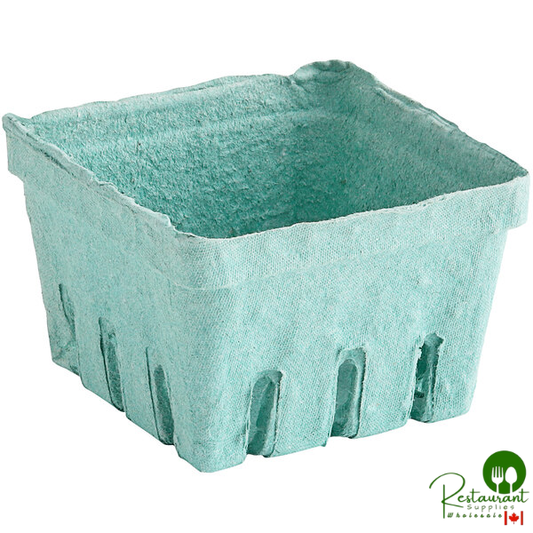 1 Pint Green Molded Pulp Berry / Produce Basket - 500/Case
