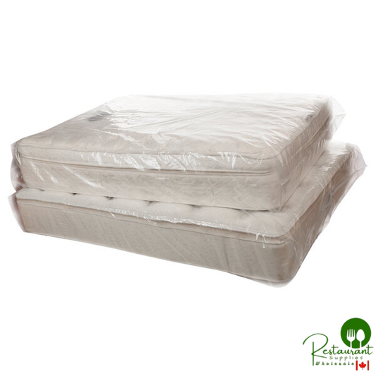 62" x 15" x 95" 3 Mil Polyethylene Pillow Top Queen Sized Mattress Bag on a Roll By Prime- 40/Roll