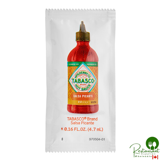 TABASCO® Salsa Picante Hot Sauce Packet 0.16 fl. oz. - 200/Case