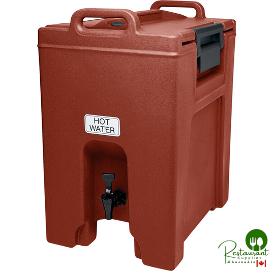 Cambro UC1000402 Ultra Camtainer® 10.5 Gallon Brick Red Insulated Beverage Dispenser