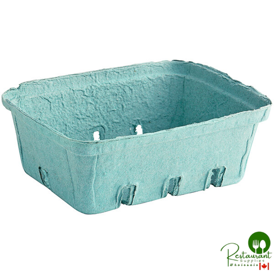 1.5 Qt. Green Molded Pulp Berry / Produce Basket - 200/Case