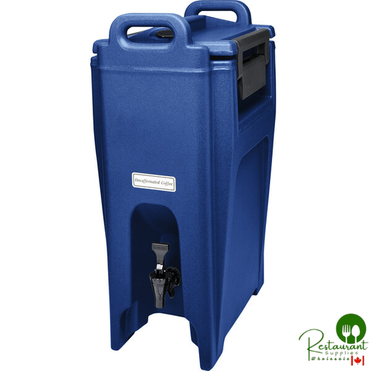 Cambro UC500186 Ultra Camtainer® 5.25 Gallon Navy Blue Insulated Beverage Dispenser