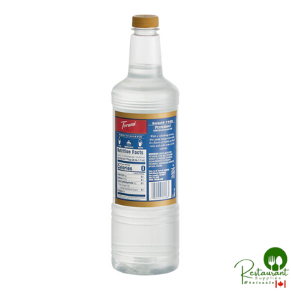 Torani Sugar-Free Peppermint Flavoring Syrup Plastic Bottle 1 Liter - 6/Case