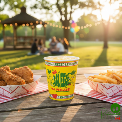 16 oz. Squat "We Squeeze to Please" Paper Cup - 1,000/Case