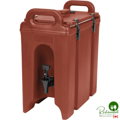 Cambro 250LCD402 Camtainer® 2.5 Gallon Brick Red Insulated Beverage Dispenser