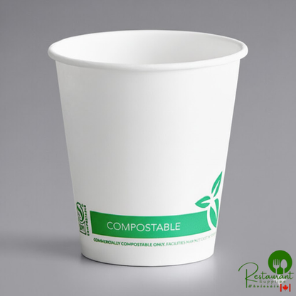 9 oz. Compostable PLA Paper Cold Cup By Prime- 1,000/Case