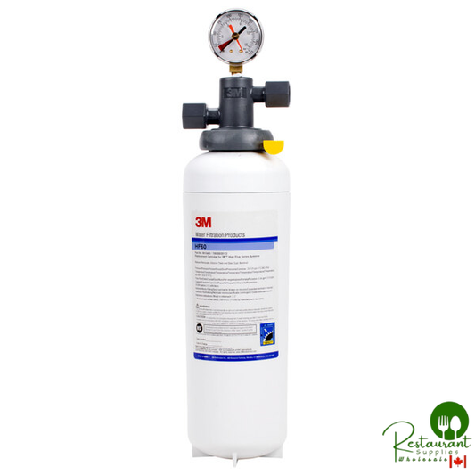 3M Water Filtration Products BEV160 Single Cartridge Cold Beverage Water Filtration System - .2 Micron Rating and 3.34 GPM
