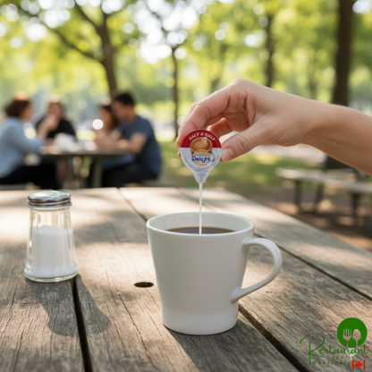 International Delight Half and Half Single Serve Cups - 384/Case