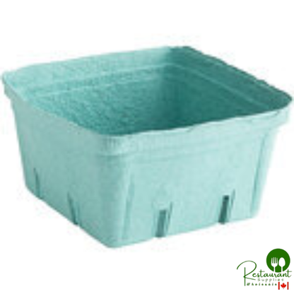 2.5 Qt. Green Molded Pulp Berry / Produce Basket - 200/Case