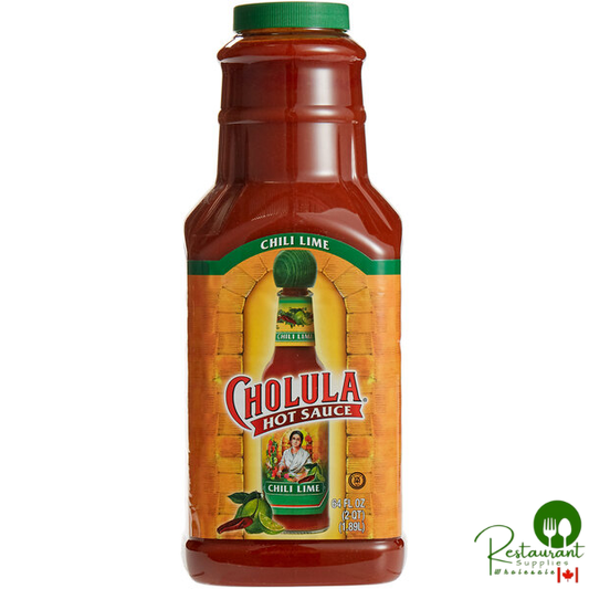 Cholula 64 fl. oz. Chili Lime Hot Sauce - 4/Case