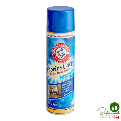 Arm & Hammer® 15 oz. Fabric and Carpet Foam Deodorizer Spray - 8/Case
