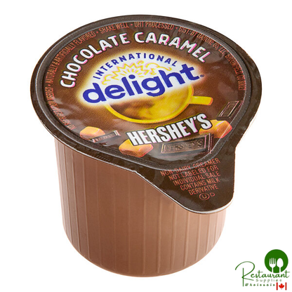 International Delight HERSHEY'S Chocolate Caramel Single Serve Non-Dairy Creamer - 288/Case