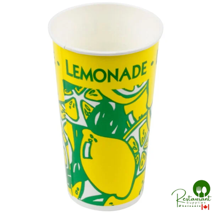 20 oz. Tall Paper Lemonade Cup - 1,000/Case